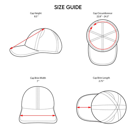 Sprints OG hats size chart