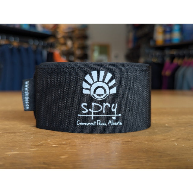 spry branded velcro ski strap