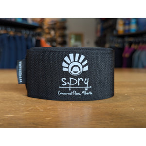 spry branded velcro ski strap