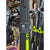 spry branded cross country ski strap on skis