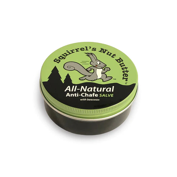 Tin of Squirrel's Nut Butter anti-chafe salve