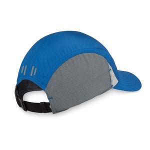 Back view of Sunday Afternoons VaporLite Stride running cap in storm (blue)