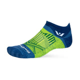 Navy/yellow Swiftwick Aspire ankle sock