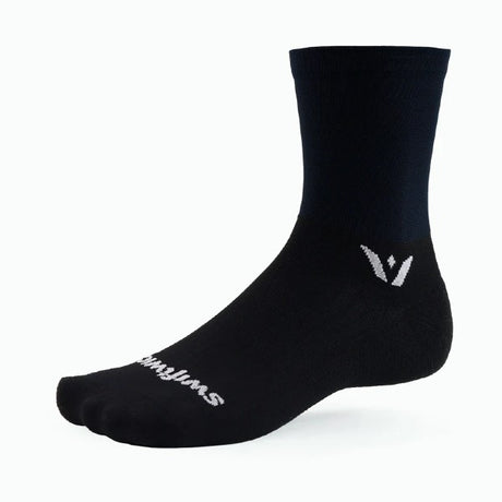 Black swiftwick aspire 5" sock