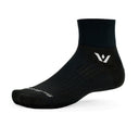 Black Swiftwick Aspire Quarter crew sock