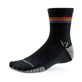 Coal sunset stripe swiftwick Flite XT Trail sock