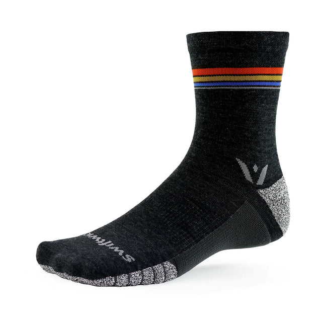 Coal sunset stripe swiftwick Flite XT Trail sock