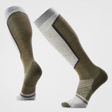 Pair of ash/green coloured Smartwool ski socks