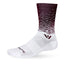 White/maroon Swiftwick Vision crew sock