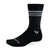 Swiftwick Pursuit Seven sock in topographic black colour