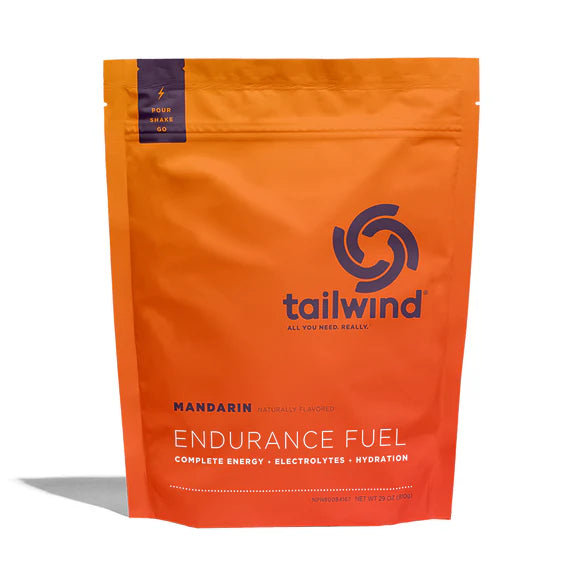 Mandarin tailwind endurance fuel drink mix bag