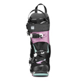 Front view of women's black/purple Tecnica Zero G Peak W backcountry ski boot