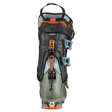 Back/heel view of women's green Tecnica Zero G Tour Pro W backcountry ski boot