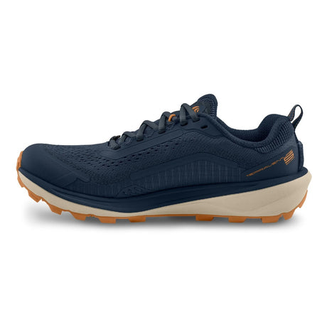 Inner side view of men's navy Topo Athletic Terraventure 5 trail running shoe