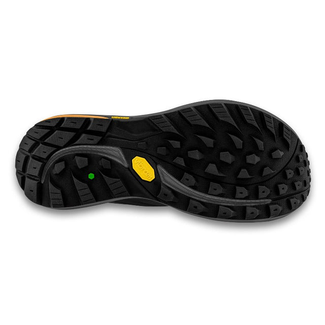 Sole of men's charcoal/orange topo athletic trailventure 2 waterproof hiking boot