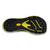 Sole of men's topo athletics mtn racer 3 trail running shoe in black/lime