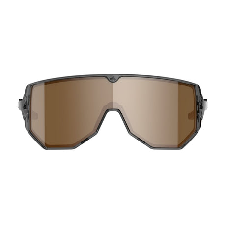 Front view of tripoint 003 Reschen sunglasses, transparent black frame/polarized lens