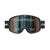 Front view of tripoint 102 snow sport goggles with black frame & orange-blue multi lens