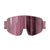 Front view of Tripoint 109 Tumba Peak goggles with burgundy frame and pink lens