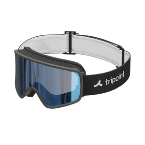 Side view of Tripoint 113 Mount Roraima ski googles in black/blue