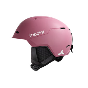 Side view of tripoint 202 MIPS ski/snowboard helmet in Matt Ruby Pink