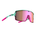 Turquoise/pink tripoint Lake Prespa X sunglasses with pink lens
