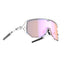 Angled view of tripoint 003 Reschen sunglasses, clear frame/high contrast orange lens