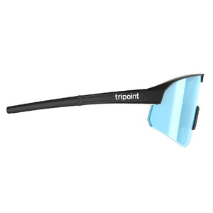 Tripoint Lake Victoria Small Sunglasses, Black Frame, Brown Blue Lens Side