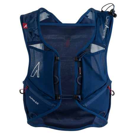Front view of UltrAspire Alpha 6.0 race vest