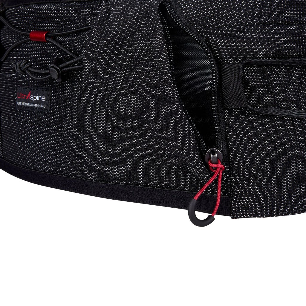 Zipper detail of UltrAspire mountain racer waist pack