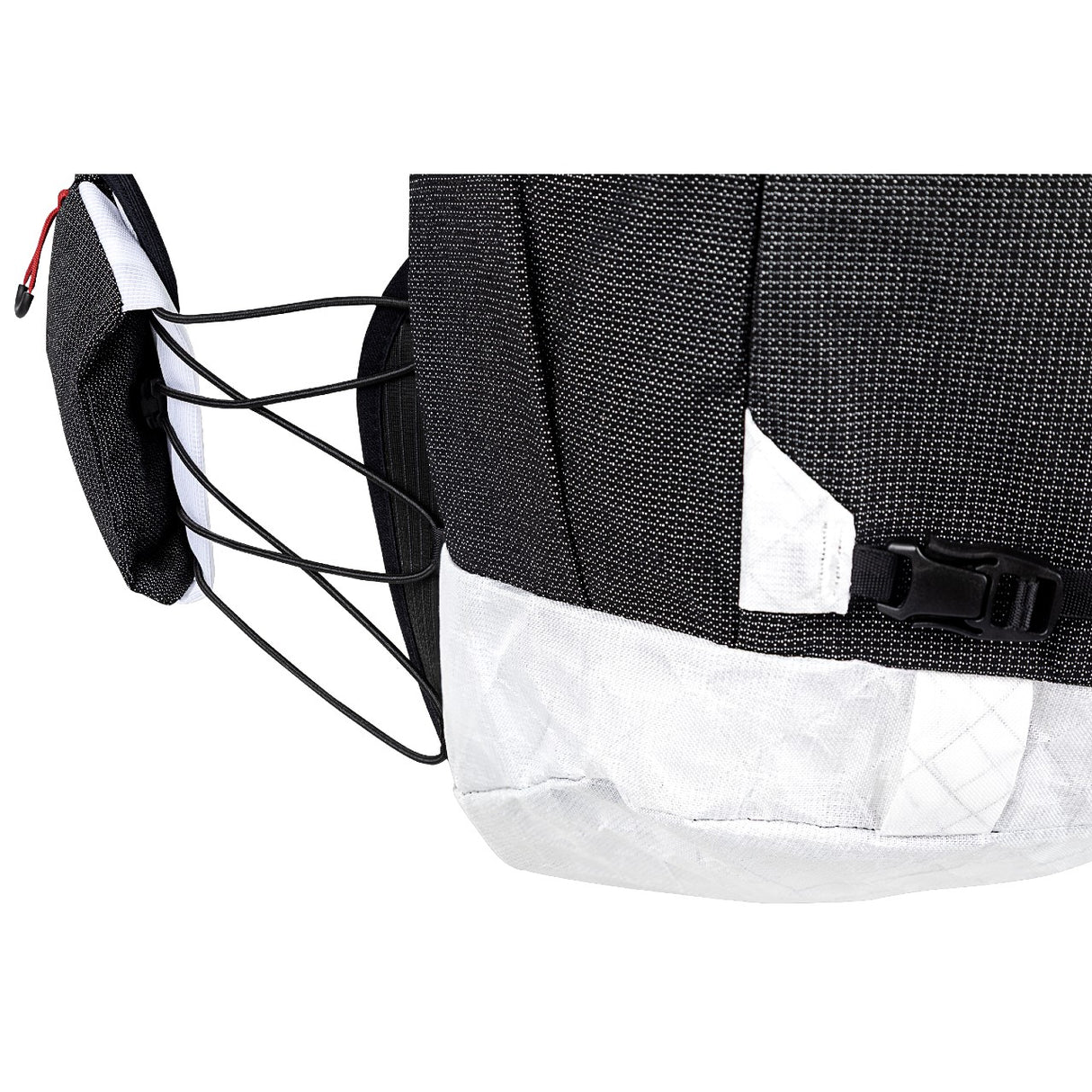 Side strap detail of UltrAspire Purist running pack