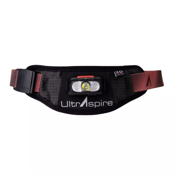 Front view of the UltrAspire Lumen 200 2.0 waist light