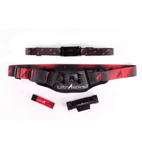 Components view of the UltrAspire Lumen 850 Duo waist light