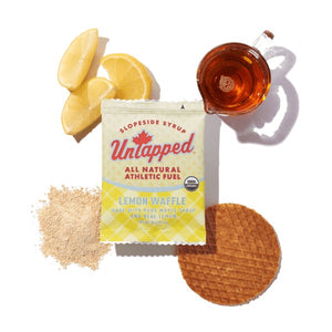 Untapped lemon waffle with ingredients pictured