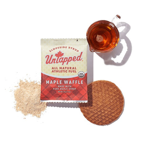 Untapped maple waffle with ingredients pictured
