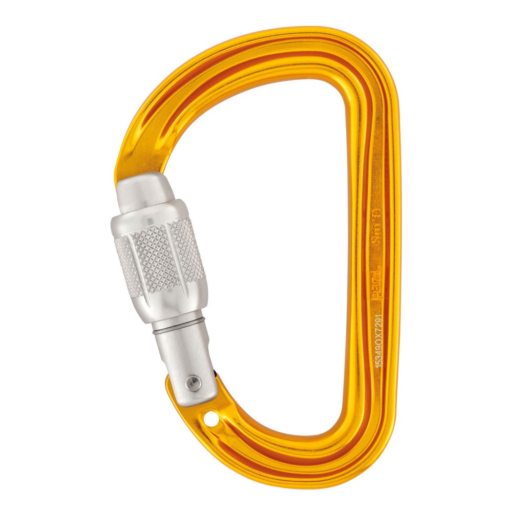 Petzl Sm'D twist lock carabiner closed