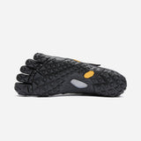Sole of men's black Vibram Trailope toe shoe