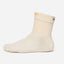 Ivory vibram five-toe mini crew sock