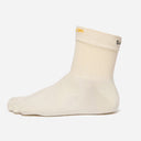 Ivory vibram five-toe mini crew sock