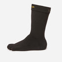 Black vibram five-toe crew sock