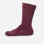 Maroon five-toe crew sock