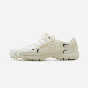 Side view of Vibram Fivefingers Roadaround toe shoe in Ivory