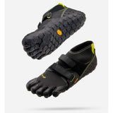 Pair of Vibram Fivefingers Scramkey toe shoes in black