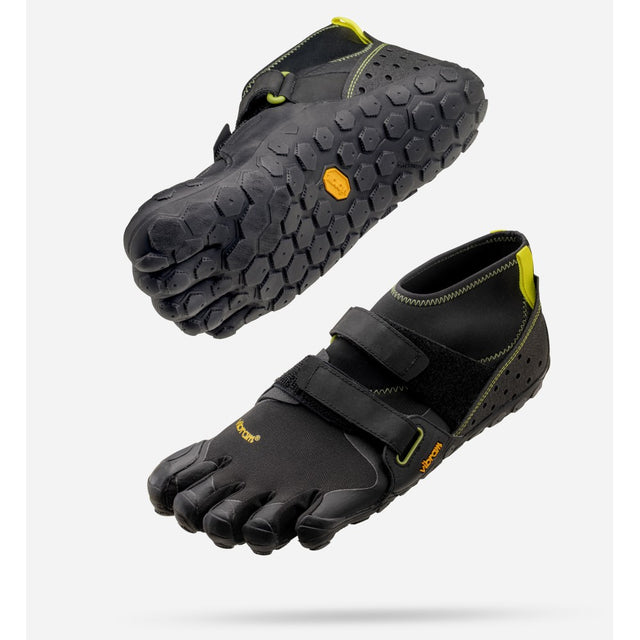Pair of Vibram Fivefingers Scramkey toe shoes in black