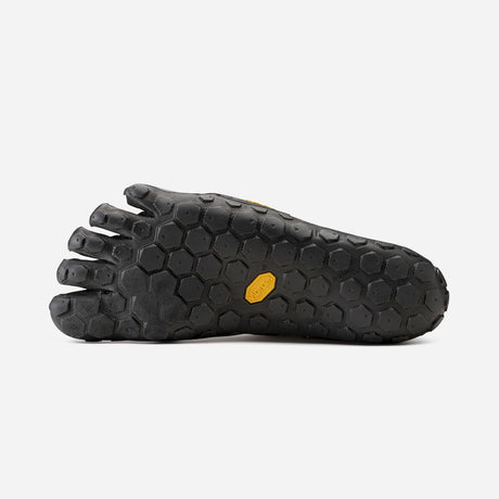 Sole of Vibram Fivefingers Scramkey toe shoe in black