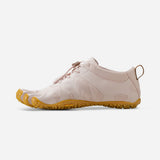 Side view of Vibram Fivefingers V-Alpha toe shoe in dusty pink