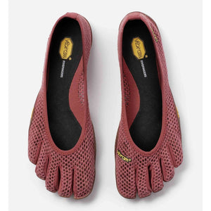 Top view of women's Vibram Vi-B ECO shoes in burgundy