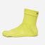 Yellow vibram five-toe mini crew sock