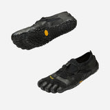 Pair of men's black Vibram Spidrwalk toe shoes