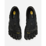 Top view of men's black Vibram Spidrwalk toe shoes